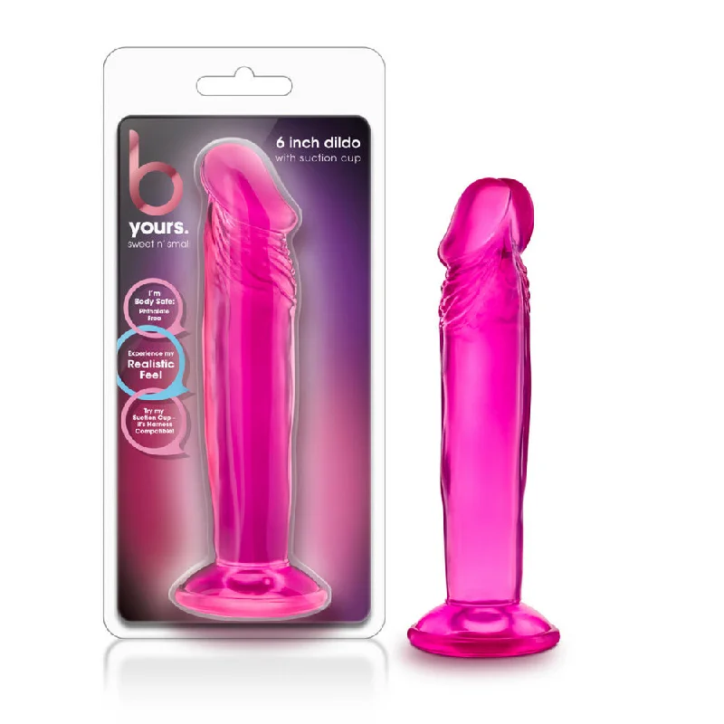 B Yours Sweet N' Small 6" Dildo With Suction Cup Pink