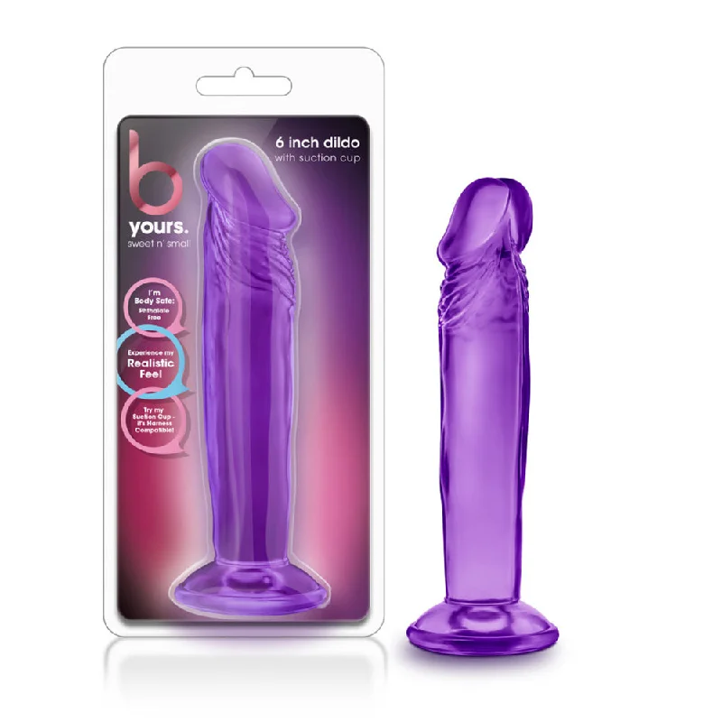 B Yours Sweet N' Small 6" Dildo With Suction Cup Purple