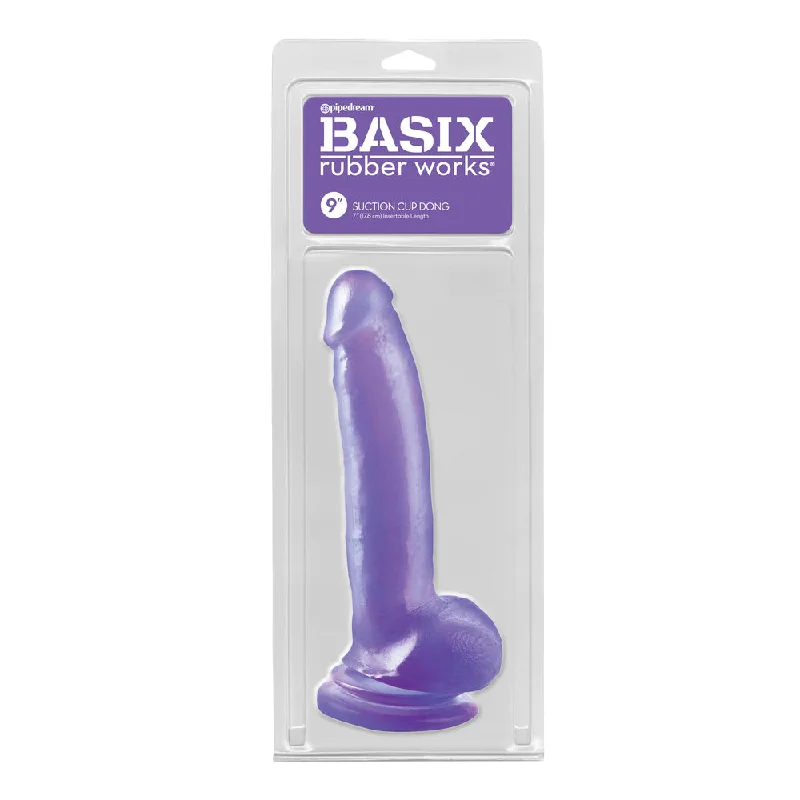 Basix Rubber Works 9" Suction Cup Thicky Purple