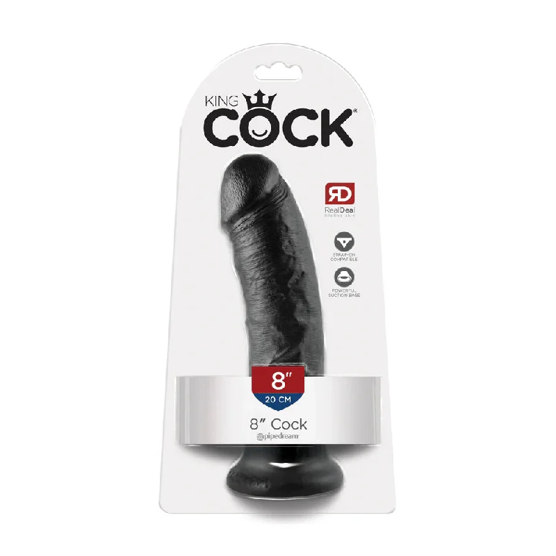 King Cock 8" Cock Black