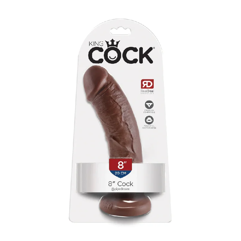 King Cock 8" Cock Brown