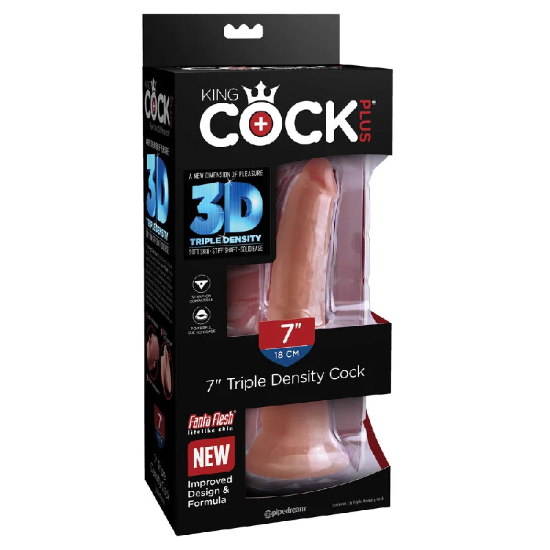 King Cock Plus 7" Triple Density Cock Tan