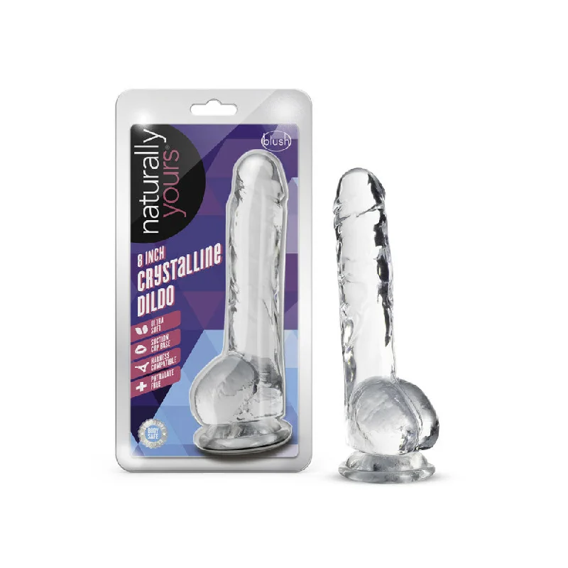 Naturally Yours 8" Crystalline Dildo Diamond