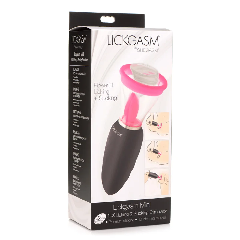 Shegasm Lickgasm Mini 10X Silicone Licking And Sucking Stimulator