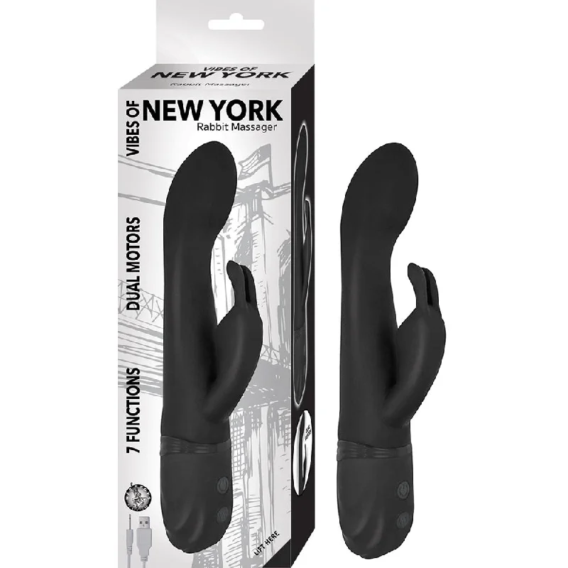 Vibes Of New York Rabbit Massager Black