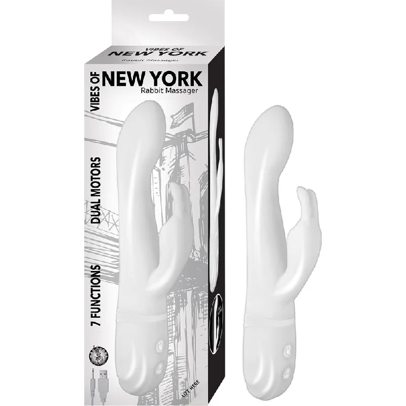 Vibes Of New York Rabbit Massager White