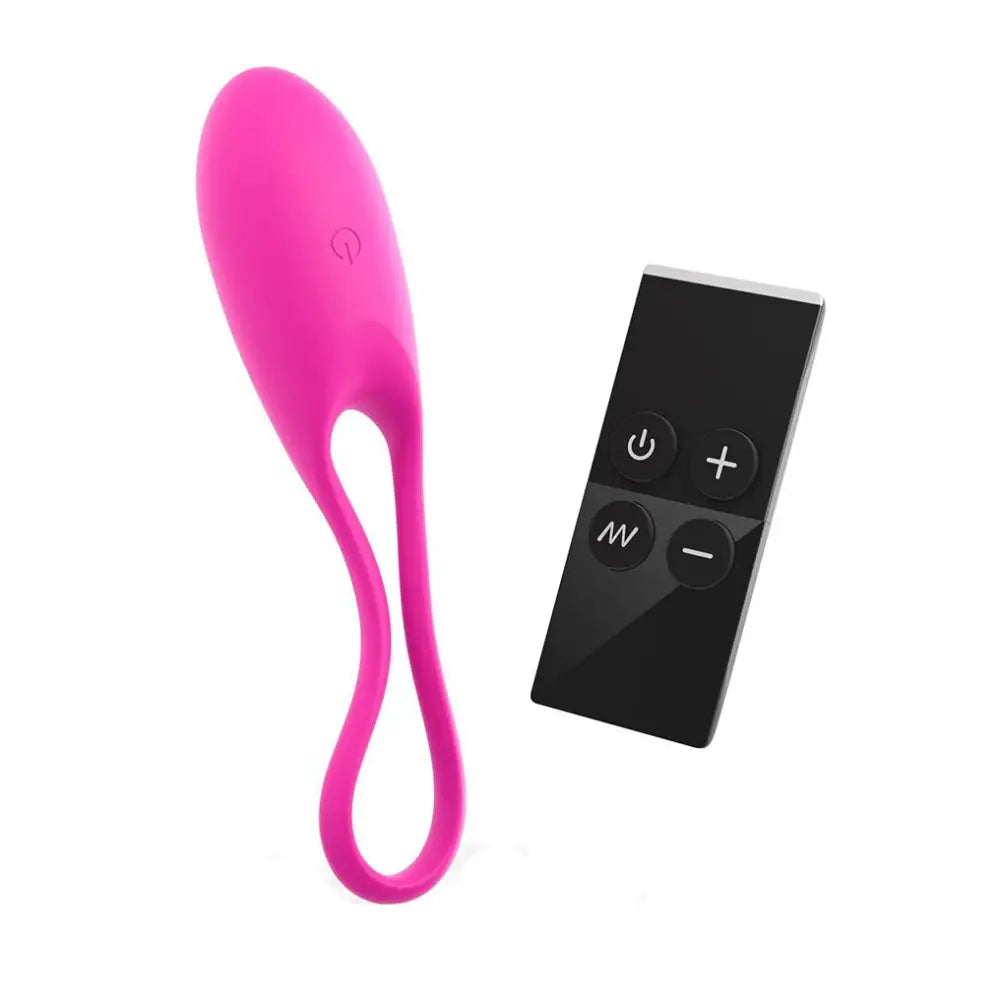 5.5-inch Silicone Pink Rechargeable Remote Control Vibrating Love Egg