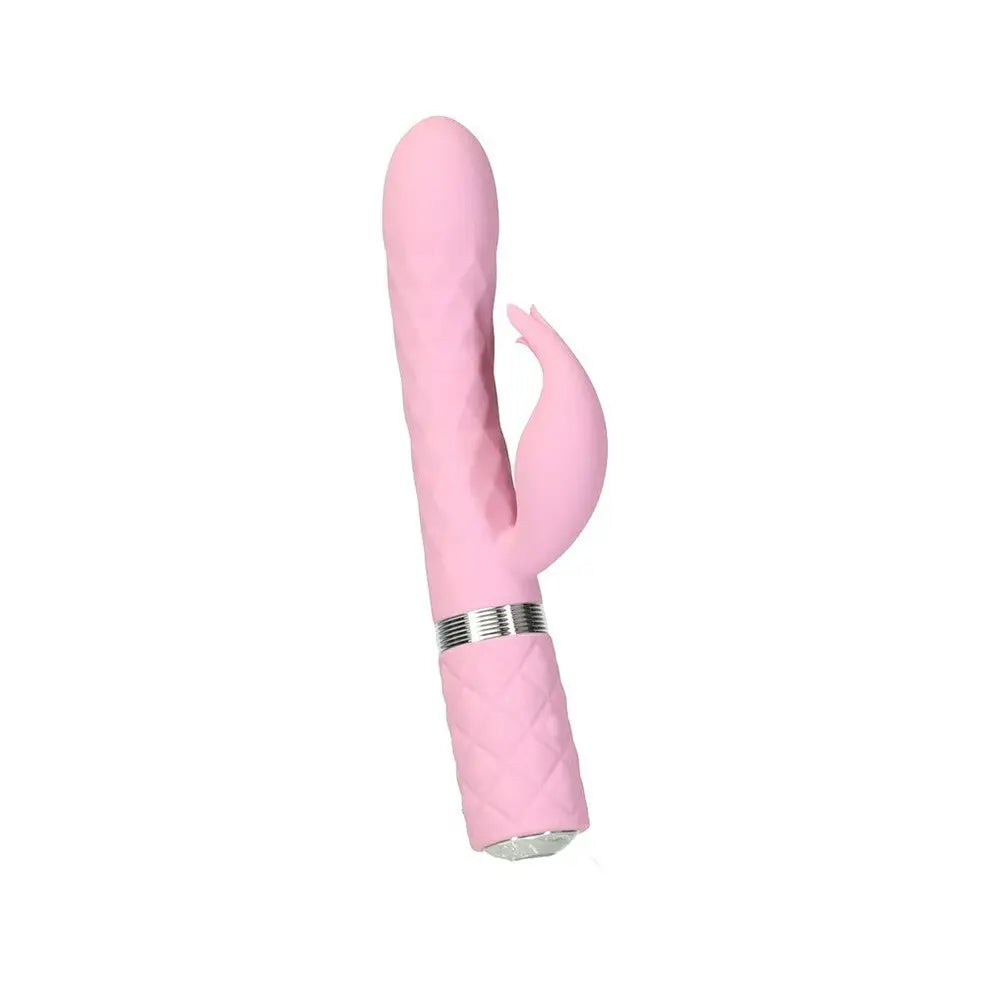 9.4-inch Bms Enterprises Silicone Rechargeable Pink Rabbit Vibrator