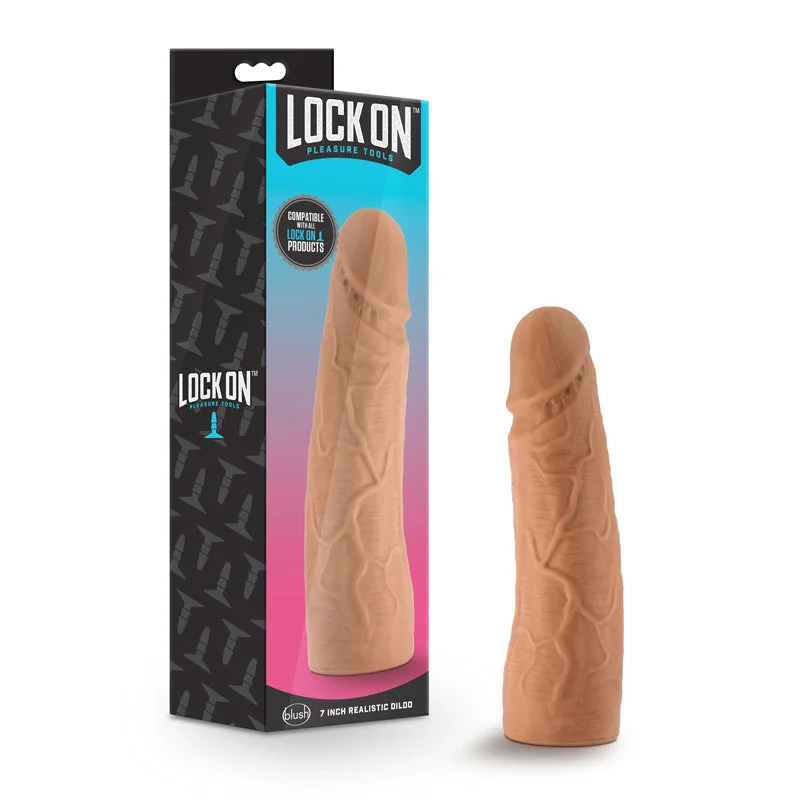 Blush Lock On Realistic 7 in. Lock On Dildo Tan