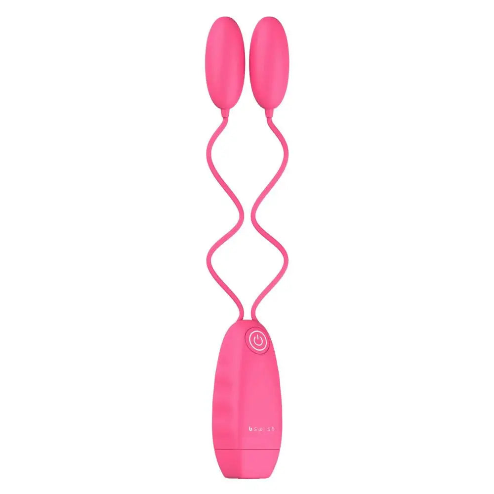 Bswish Pink Classic Double Mini Vibrating Egg with Remote