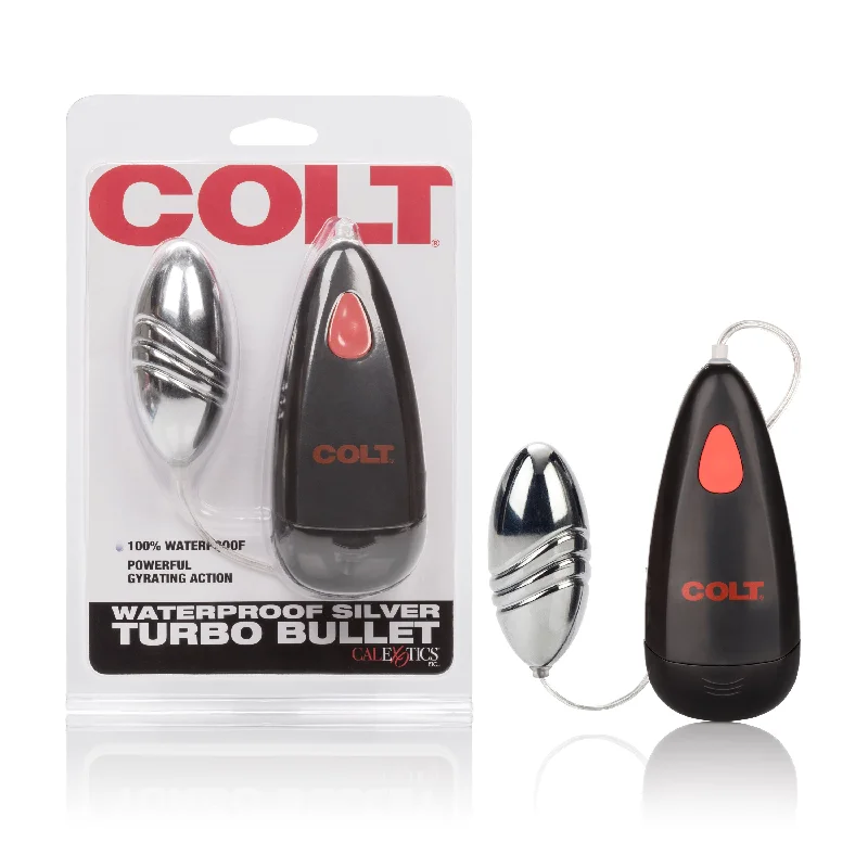 Waterproof Silver Turbo Bullet: Super-Powered Fun with 2 Speeds!