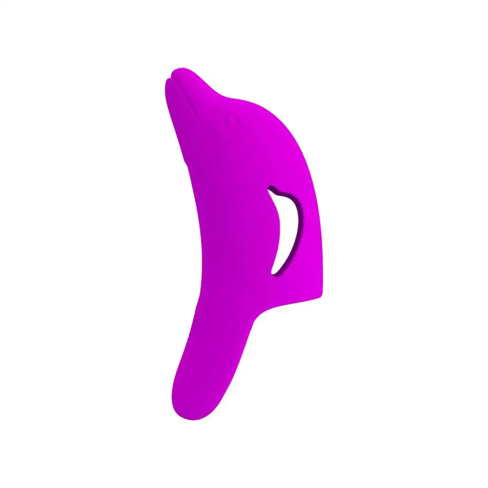 Dream Toys Silicone Purple Rechargeable Delphini Finger Vibrator