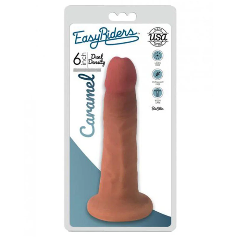 Easy Riders 6 Slim Bioskin Dildo - Caramel