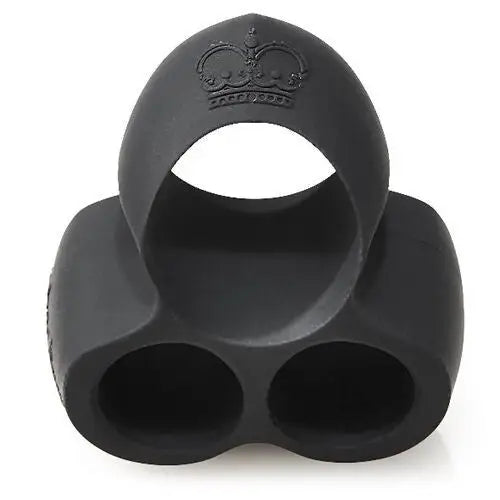 Hot Octopuss Silicone Black Mini Vibrating Cock Ring