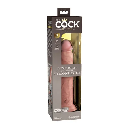 King Cock Elite 9 in. Dual Density Silicone Realistic Dildo