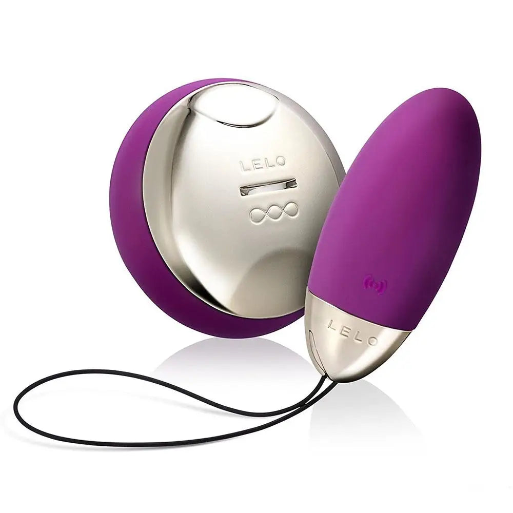 Lelo Silicone Purple Rechargeable Mini Bullet Vibrator with Remote