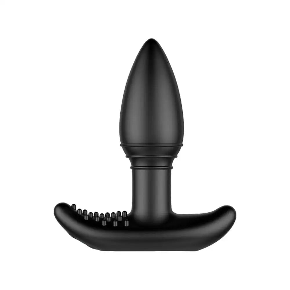 Nexus Silicone Black Unisex Rechargeable Massager with Remote