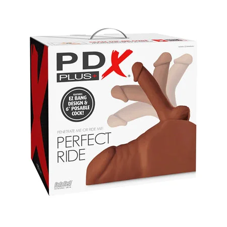 PDX Plus Perfect Ride Torso Masturbator Dildo  - Light - Brown