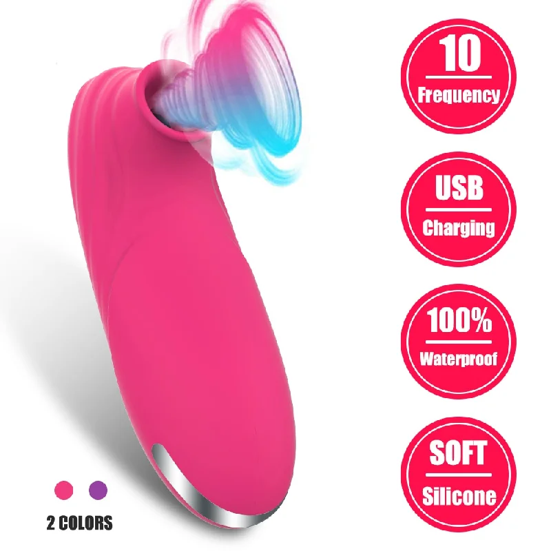 Powerful Clit Sucker Vacuum Vibrator Clitoris Sucking Nipple Sucking Tongue Vibrating Oral Licking Sex Toys for Women