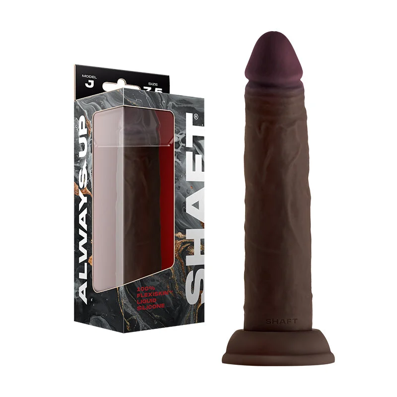 Shaft Model J Liquid Silicone Dong 7.5 In. Mahogany