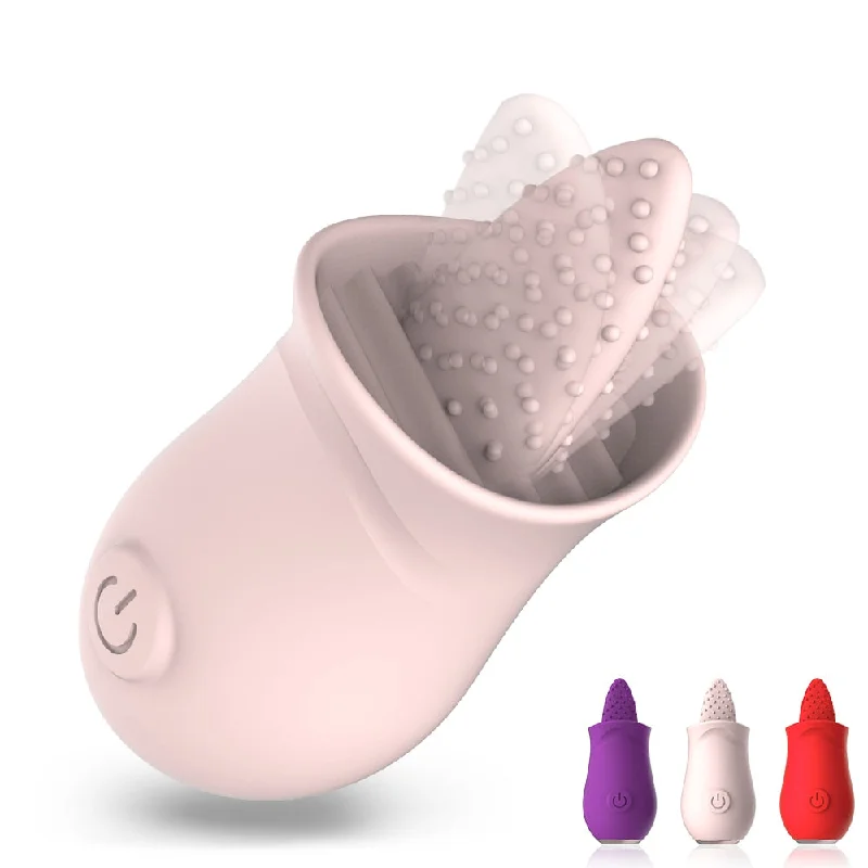 Soft Tongue Licking Vibrator G spot Clitoral Stimulator Mini Clit Rechargeable Nipple Female Masturbator Sex Toys for Women