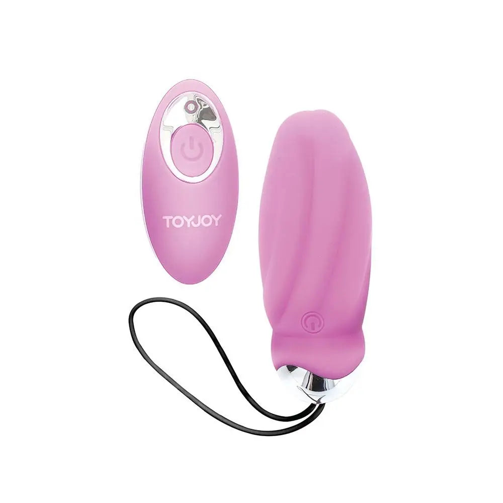 Toyjoy Silicone Pink Rechargeable Vibrating Egg with Remote