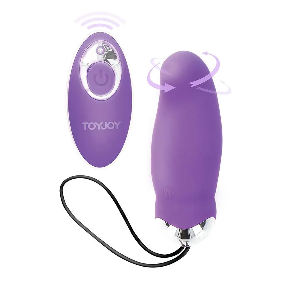 Toyjoy Silicone Purple Rechargeable Vibrating Egg with Remote