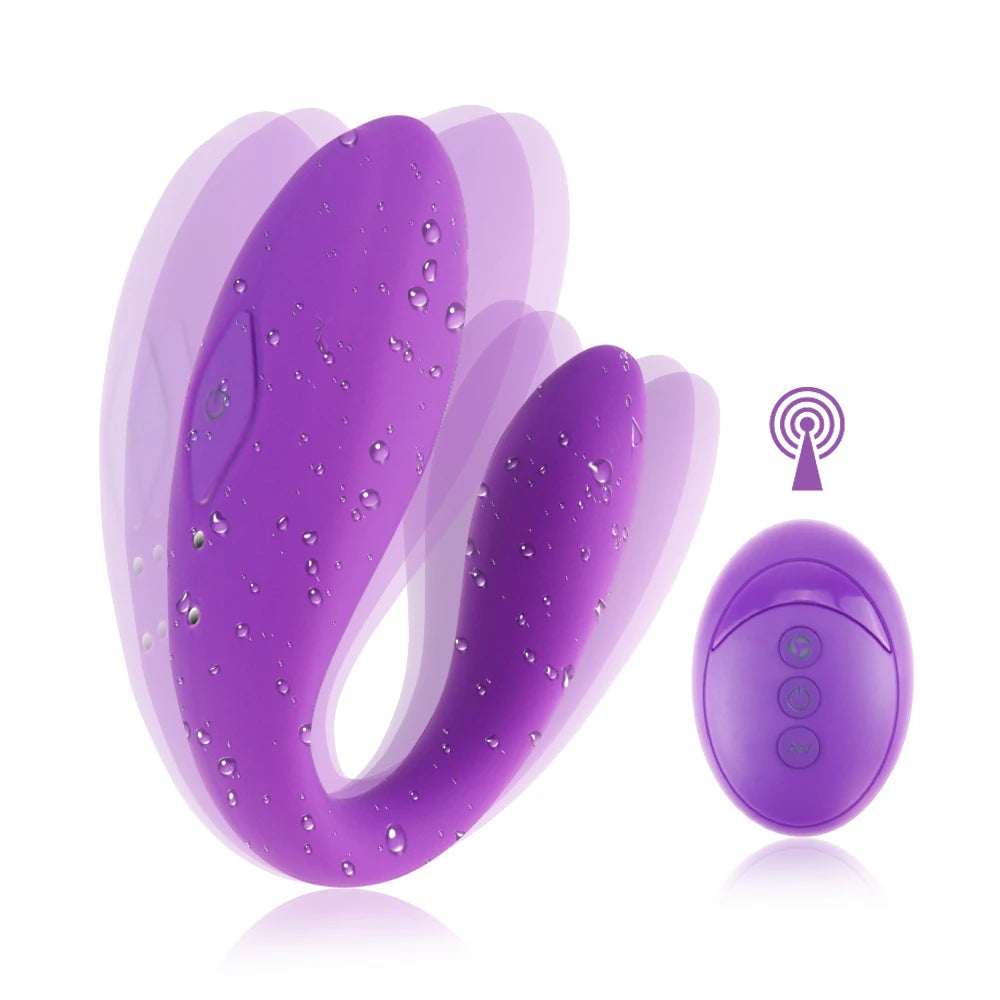 U Shaped Vibrator Dual Motor Wireless Remote Control