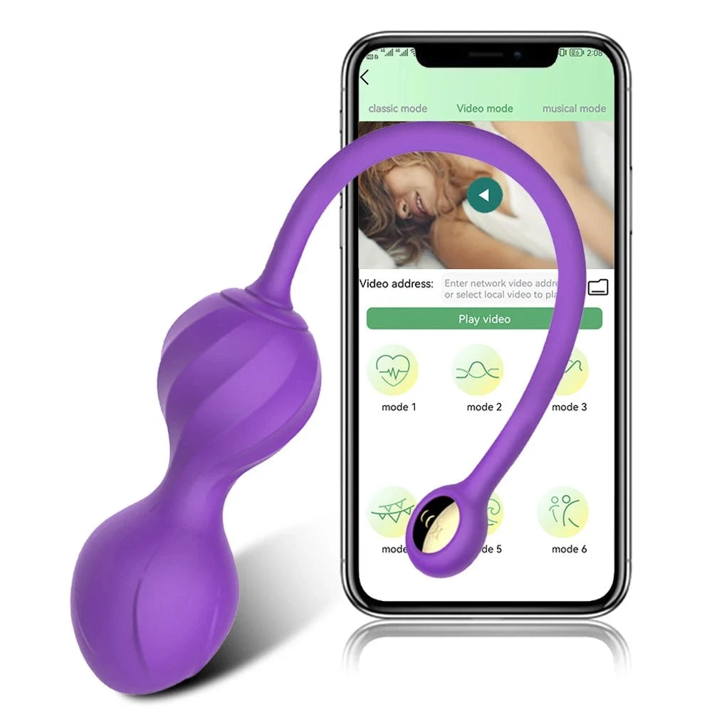 Vibrating Kegel Balls Wireless App Remote Control