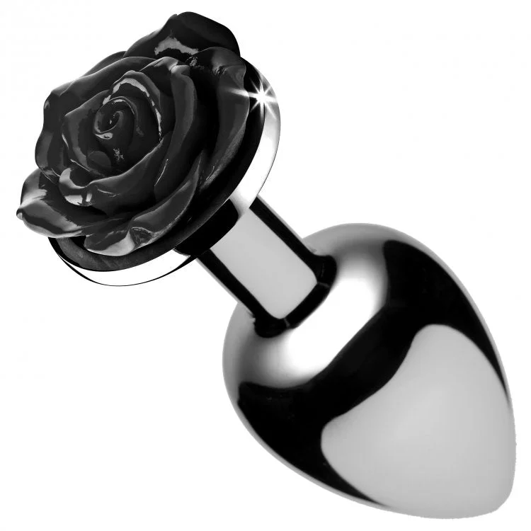 Black Rose Anal Plug - Large