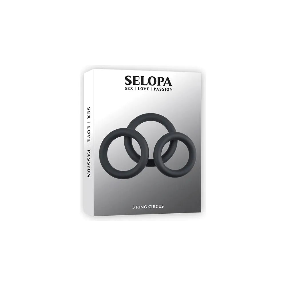 3 Ring Circus Cock Rings 3pk by Selopa