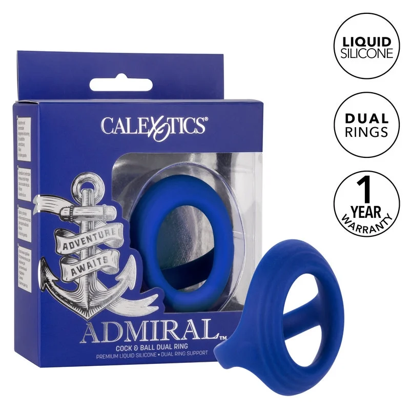 Admiral™ Cock & Ball Dual Cock Ring by Cal Exotics