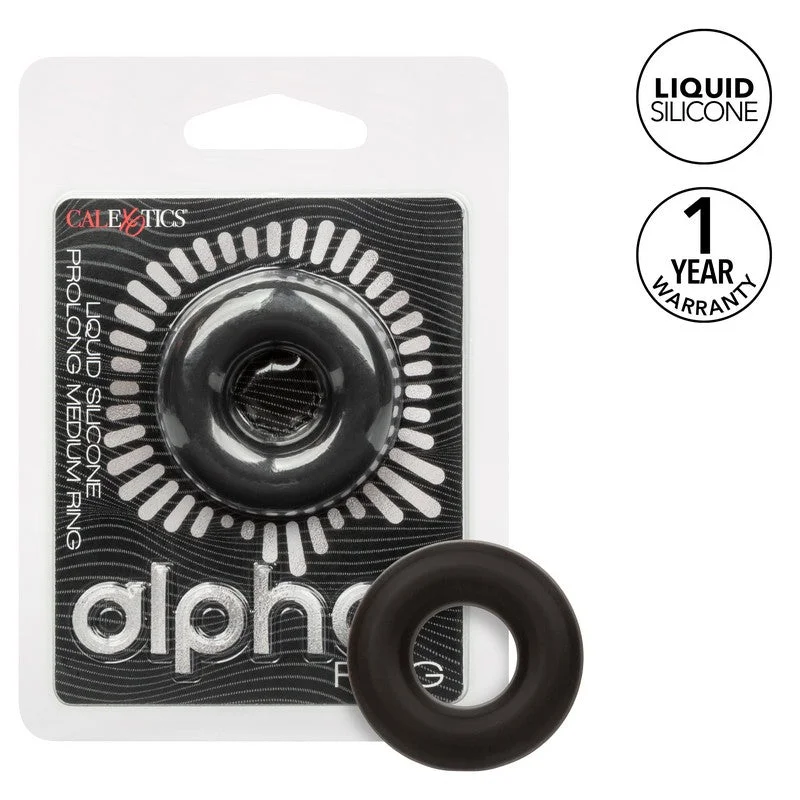 Alpha Liquid Silicone Prolong Cock Ring Medium by Cal Exotics