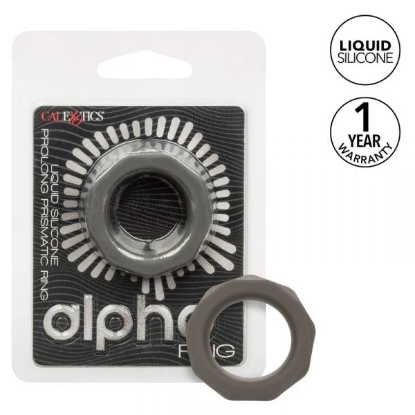 Alpha Liquid Silicone Prolong Cock Ring Prismatic by Cal Exotics