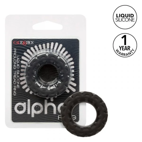 Alpha Liquid Silicone Prolong Cock Ring Tread by Cal Exotics