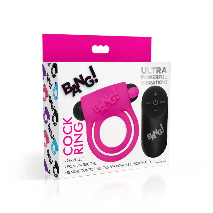 Bang Vibrating Cock Ring With Remote by XR