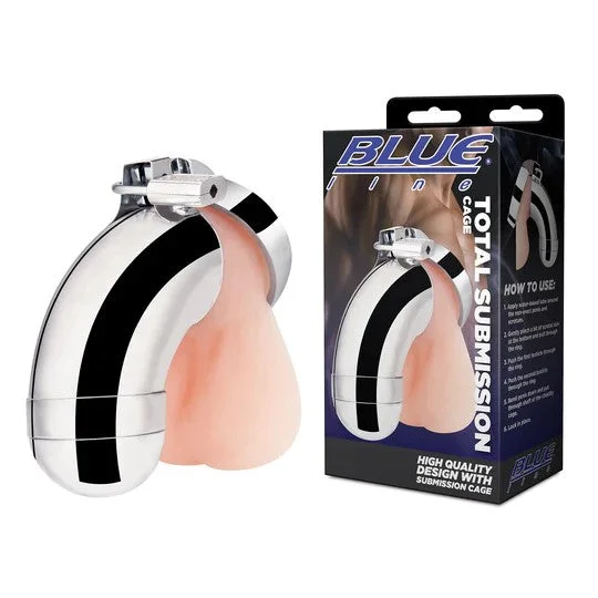 Total Submission Chastity Cock Cage by Blue Line