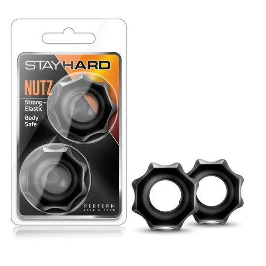 Stay Hard Nutz Cock Rings 2pk by Blush Novelties