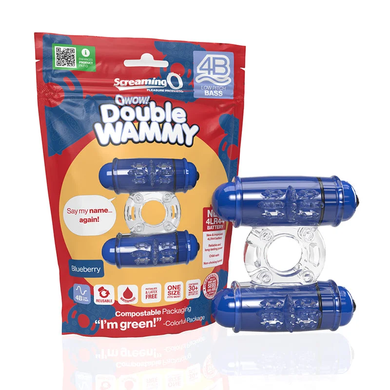 Double Wammy Vibrating Cock Ring by Screaming O