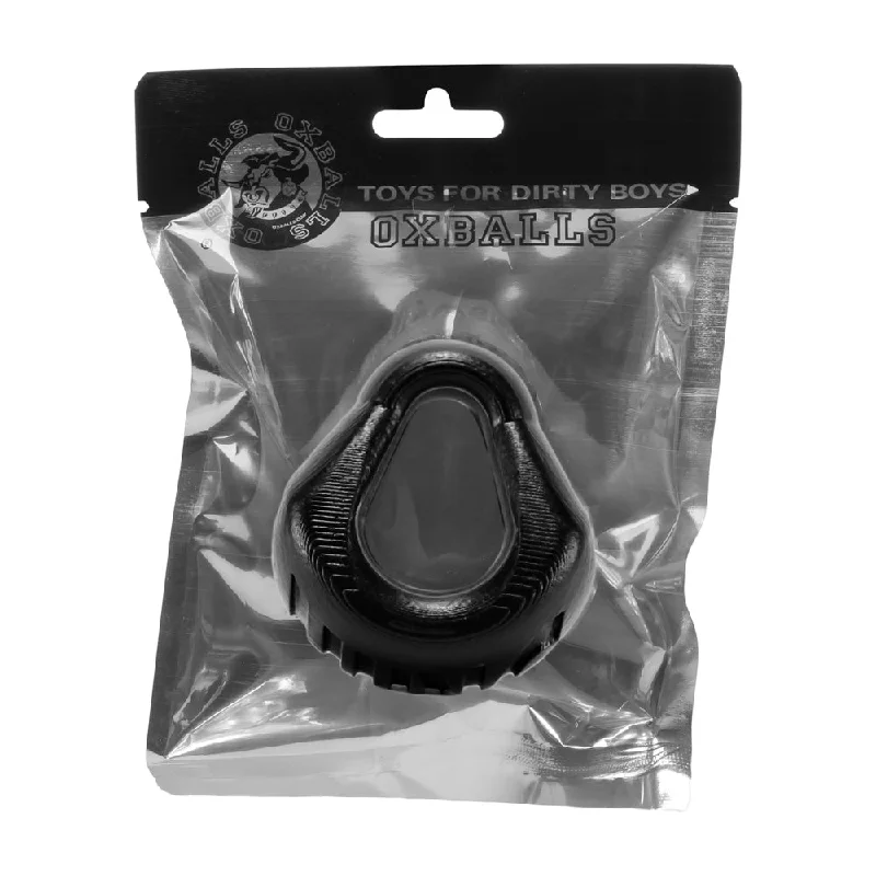 Hung Padded Cockring Oxballs - Black