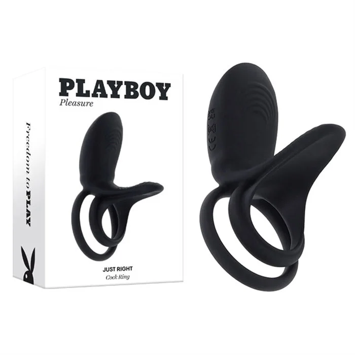 Just Right Vibrating Cock Ring by Playboy