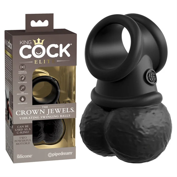 King Cock Crown Jewels Swinging Weighted Balls Heavy by Pipedream Products®