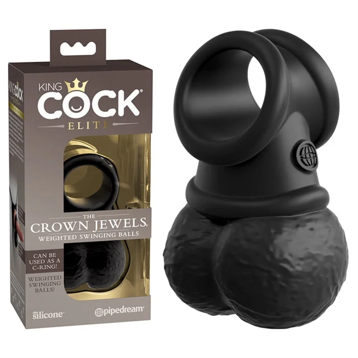 King Cock Crown Jewels Swinging Weighted Balls Light by Pipedream Products®