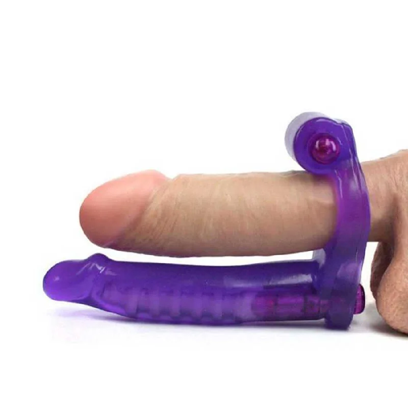 Double Penetrator Ultimate Vibrating Cock Ring by Nass Toys