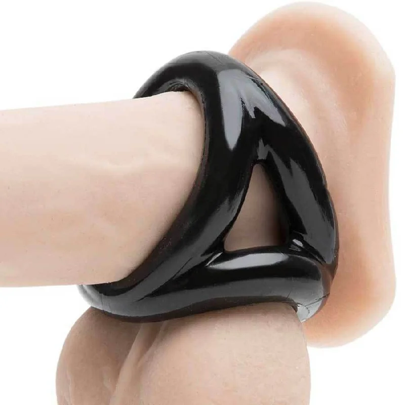 Oxballs Tri-Sport 3 Ring Cock and Ball Ring Stretcher Black