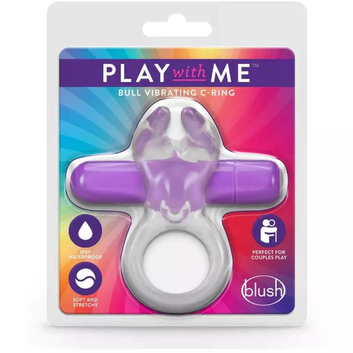 Play With Me Bull Vibrating Cock Ring by Blush Novelties