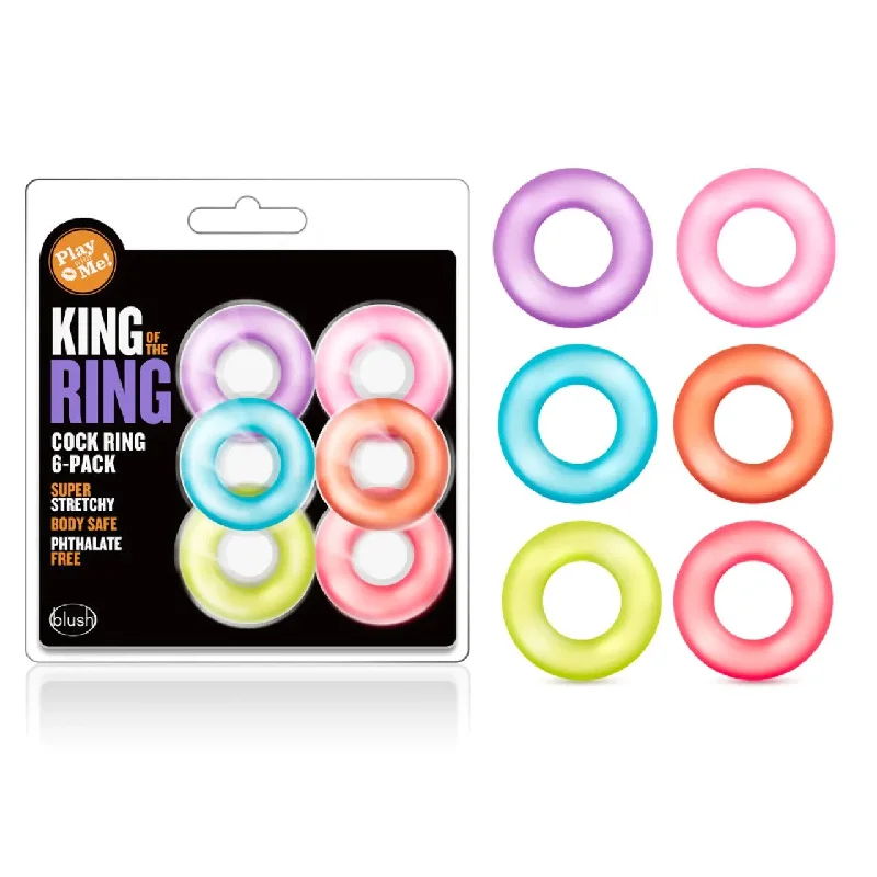 King of the Ring 6pk Cock Rings by Blush Novelties