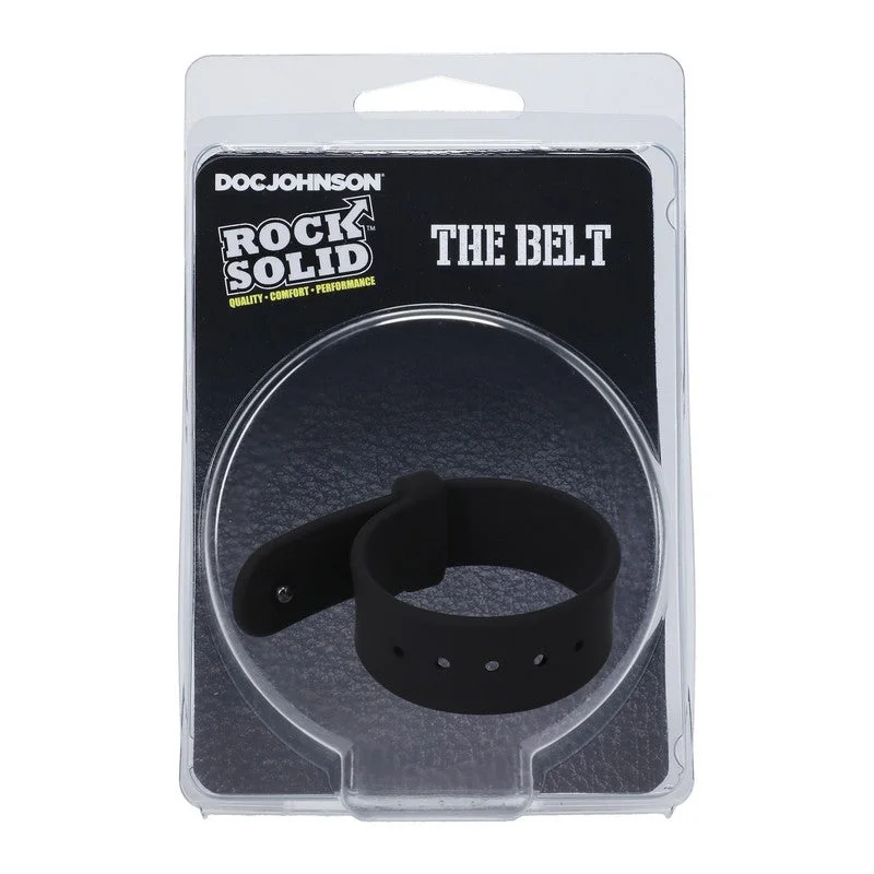 Rock Solid The Belt Adjustable Cock Ring by Doc Johnson