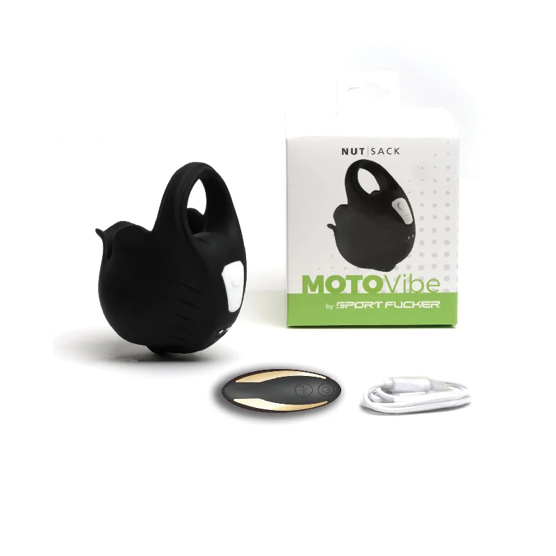 Sport Fucker Motovibe NutSack Vibe w/Remote - Black