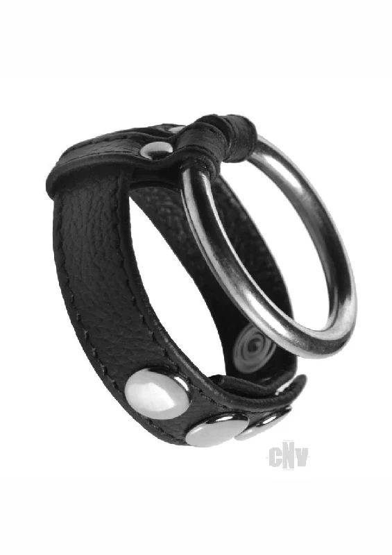 Strict Leather/steel Cock/ball Ring